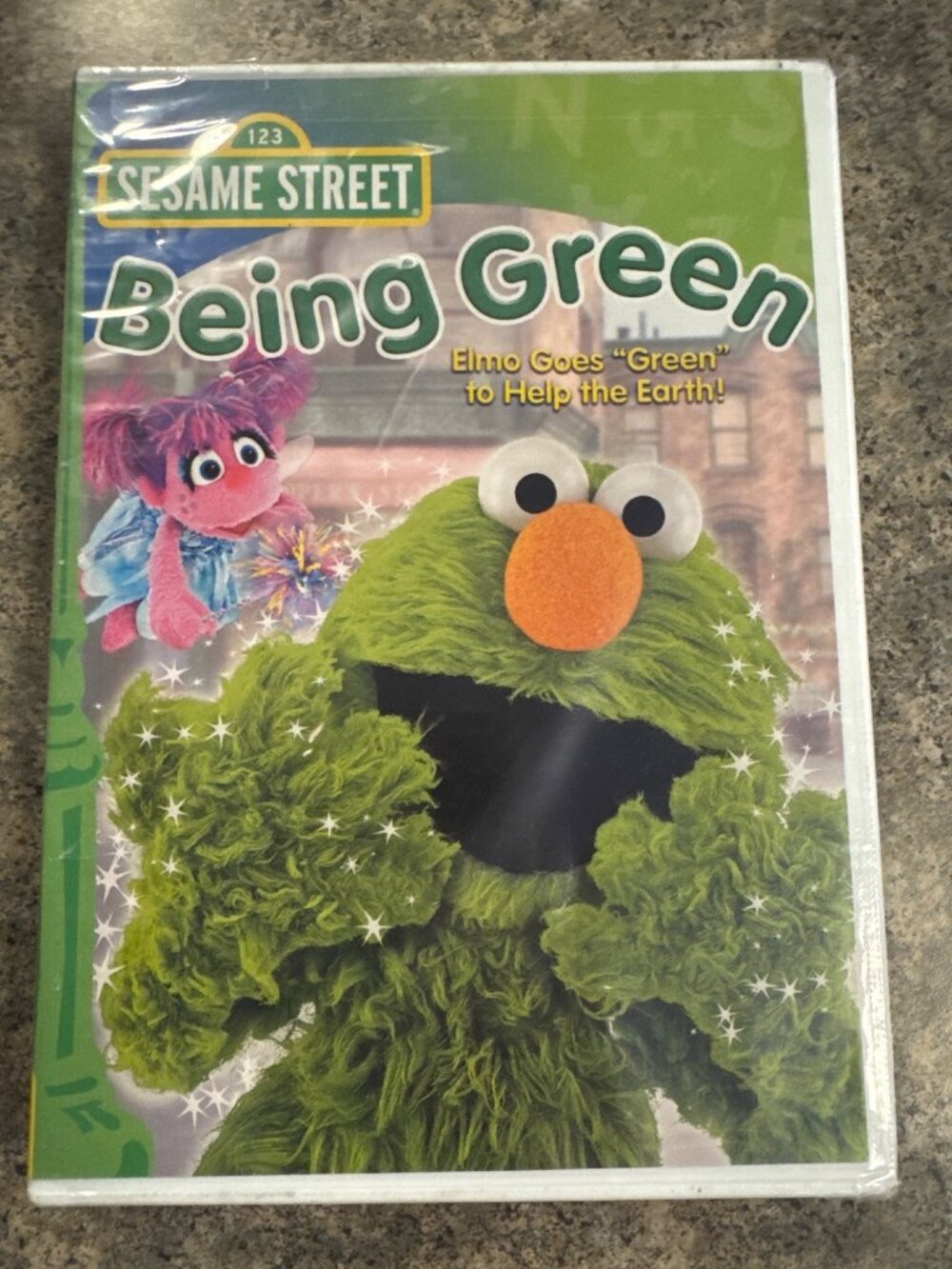 Sesame Street Being Green DVD Elmo & Abby Recycling Adventure With Bonus Eco Act